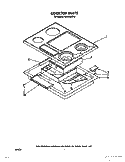 SECTION Diagram and Parts List for RC8536XTB2  Whirlpool Cooktop