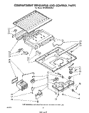 COMPARTMENT SEPARATOR AND CONTROL Diagram and Parts List for ET14EKXPWR0  Whirlpool Refrigerator