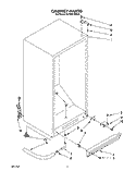 CABINET Diagram and Parts List for EV200FXXN00  Whirlpool Freezer