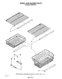 SHELF AND BASKET Diagram and Parts List for EV190NXWN00  Whirlpool Freezer