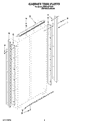 CABINET TRIM PARTS Diagram and Parts List for KSSS42FTX00  KitchenAid Refrigerator