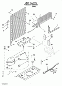 UNIT PARTS Diagram and Parts List for TT16DKXSQ04  Estate Refrigerator