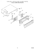 TOP GRILLE AND UNIT COVER Diagram and Parts List for KSSS36QDX05  KitchenAid Refrigerator