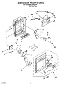 Part Location Diagram of 2214337B Whirlpool COVER-FRNT