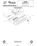 CONSOLE Diagram and Parts List for DU8350XT0  Whirlpool Dishwasher