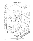 CABINET Diagram and Parts List for EJT161XKWR2  Whirlpool Refrigerator