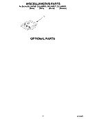 MISCELLANEOUS PARTS OPTIONAL PARTS Diagram and Parts List for DUL200PKB1  Whirlpool Dishwasher