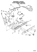CONTROL PARTS Diagram and Parts List for ID5GFGXRQ02  Whirlpool Refrigerator