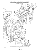 CONTROLS AND REAR PANEL Diagram and Parts List for LA5610XTN0  Whirlpool Washer