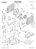 UNIT PARTS Diagram and Parts List for CAH24WCL1  Crosley Air Conditioner