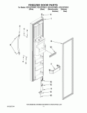FREEZER DOOR PARTS Diagram and Parts List for KSCK23FVMS01  KitchenAid Refrigerator