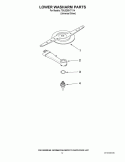 LOWER WASHARM PARTS Diagram and Parts List for 7GU3200XTVY4  Whirlpool Dishwasher
