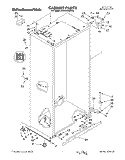CABINET Diagram and Parts List for KSSS36QDX02  KitchenAid Refrigerator