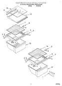 REFRIGERATOR SHELF Diagram and Parts List for RS22AQXGW01  Roper Refrigerator