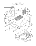 UNIT Diagram and Parts List for KSRC25DXAL10  KitchenAid Refrigerator