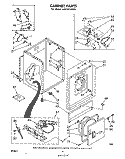 CABINET Diagram and Parts List for LG5701XPW0  Whirlpool Dryer