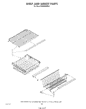 SHELF AND BASKET Diagram and Parts List for EV190FXSW01  Whirlpool Freezer