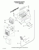 ICEMAKER PARTS Diagram and Parts List for GSF26C5EXS03  Whirlpool Refrigerator