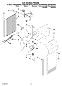 AIR FLOW PARTS Diagram and Parts List for KSCS23FVBL00  KitchenAid Refrigerator