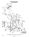 REAR PANEL Diagram and Parts List for KAWE764WWH0  KitchenAid Washer