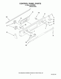CONTROL PANEL PARTS Diagram and Parts List for ISE630WS00  Whirlpool Range