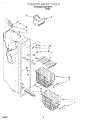 FREEZER LINER Diagram and Parts List for 3XART722F01  Whirlpool Refrigerator