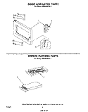 DOOR AND LATCH , WIRING HARNESS Diagram and Parts List for MW352EXP1  Whirlpool Microwave