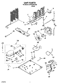 UNIT PARTS Diagram and Parts List for 5VET0WPKLQ03  Whirlpool Refrigerator