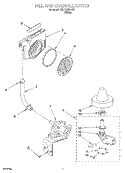 FILL AND OVERFILL Diagram and Parts List for KUDY25SHWH1  KitchenAid Dishwasher