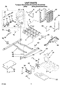 UNIT PARTS Diagram and Parts List for ES5LHAXSQ00  Whirlpool Refrigerator
