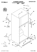 CABINET, LITERATURE Diagram and Parts List for CT21GKXKQ01  Crosley Refrigerator