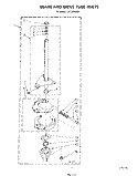 BRAKE AND DRIVE TUBE Diagram and Parts List for LA7780XSW1  Whirlpool Washer