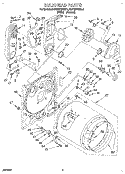 BULKHEAD Diagram and Parts List for KGYE870BAL1  KitchenAid Dryer