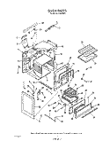 OVEN Diagram and Parts List for F6558^1  Whirlpool Range