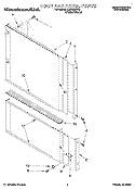 DOOR AND PANEL Diagram and Parts List for KUDA23SY2  KitchenAid Dishwasher