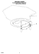 HEATER PARTS Diagram and Parts List for KUDS01DLSS3  KitchenAid Dishwasher