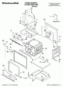 OVEN PARTS Diagram and Parts List for KEBS207SSS03  KitchenAid Wall Oven