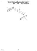 MICROWAVE COMPARTMENT Diagram and Parts List for GSC308PJS3  Whirlpool Microwave Oven Combo