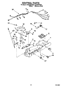 CONTROL PARTS Diagram and Parts List for ID5HHEXTQ00  Whirlpool Refrigerator