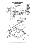 MACHINE BASE Diagram and Parts List for KAWE660WWH2  KitchenAid Washer