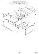TOP VENTING Diagram and Parts List for KEMS377DAL2  KitchenAid Microwave Oven Combo