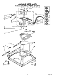 MACHINE BASE Diagram and Parts List for CA1752XWN0  Whirlpool Washer