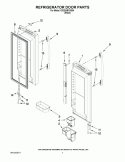REFRIGERATOR DOOR PARTS Diagram and Parts List for GX2SHBXVB04  Whirlpool Refrigerator