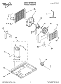 UNIT PARTS Diagram and Parts List for ACM082PR2  Whirlpool Air Conditioner