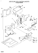 AIR FLOW AND CONTROL Diagram and Parts List for ACM102XZ2  Whirlpool Air Conditioner