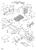 UNIT Diagram and Parts List for 4YED27DQFN01  Whirlpool Refrigerator