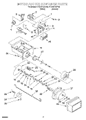 MOTOR AND ICE CONTAINER Diagram and Parts List for 4YED27DQFN03  Whirlpool Refrigerator