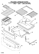 DRAWER & BROILER PARTS Diagram and Parts List for GR478LXPT0  Whirlpool Range