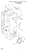 REFRIGERATOR LINER Diagram and Parts List for GD22SFXHS01  Whirlpool Refrigerator