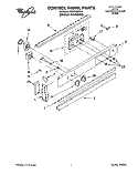 CONTROL PANEL, LITERATURE Diagram and Parts List for RS630PXYH4  Whirlpool Range